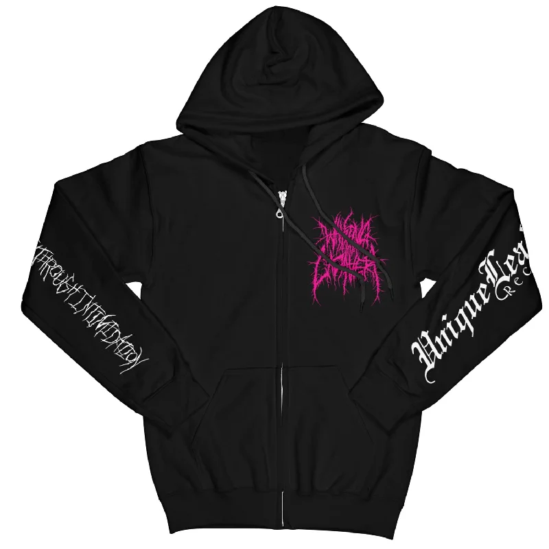 Waking The Cadaver "Authority Through Intimidation" Special Edition Zip Hoodie Masculine Men's 