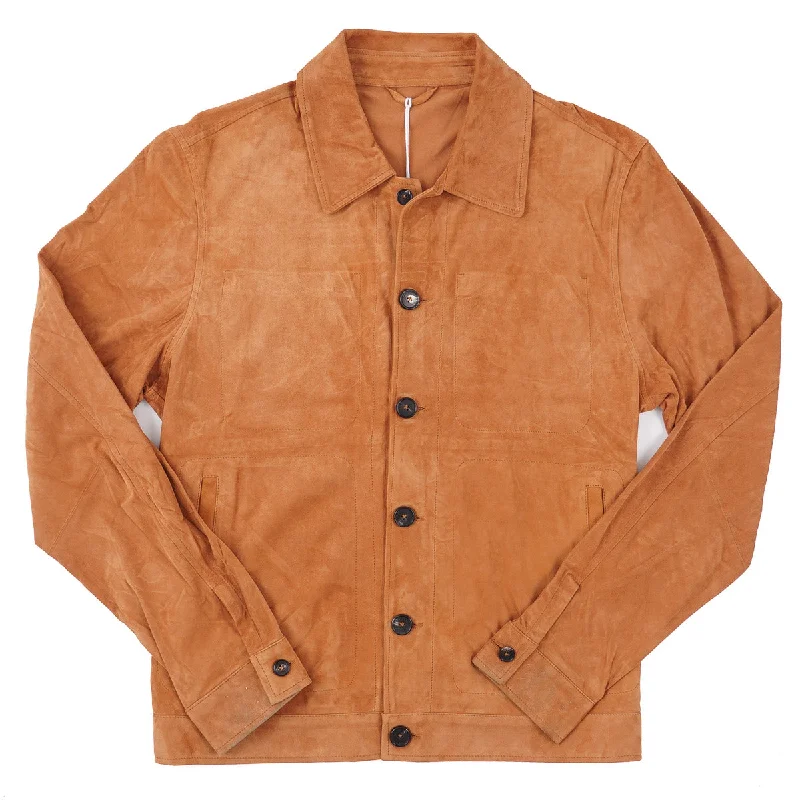 Manto Lightweight Unlined Nappa Suede Jacket Cool Men's Skate
