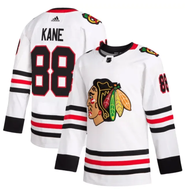 Chicago Blackhawks Patrick Kane adidas Home Authentic Primegreen Player Jersey White Lumberjack Chicago Blackhawks Patrick Kane adidas Home Authentic Primegreen Player Jersey White Lumberjack