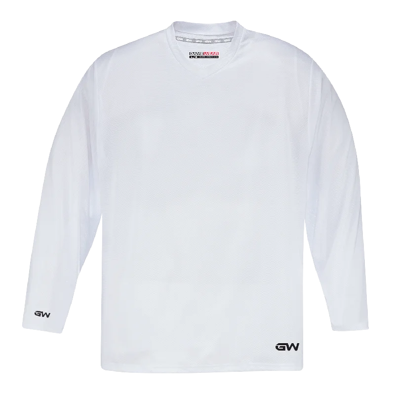 GameWear GW5500 ProLite Series Senior Hockey Practice Jersey - White Youthful Men's Pop GameWear GW5500 ProLite Series Senior Hockey Practice Jersey - White Youthful Men's Pop