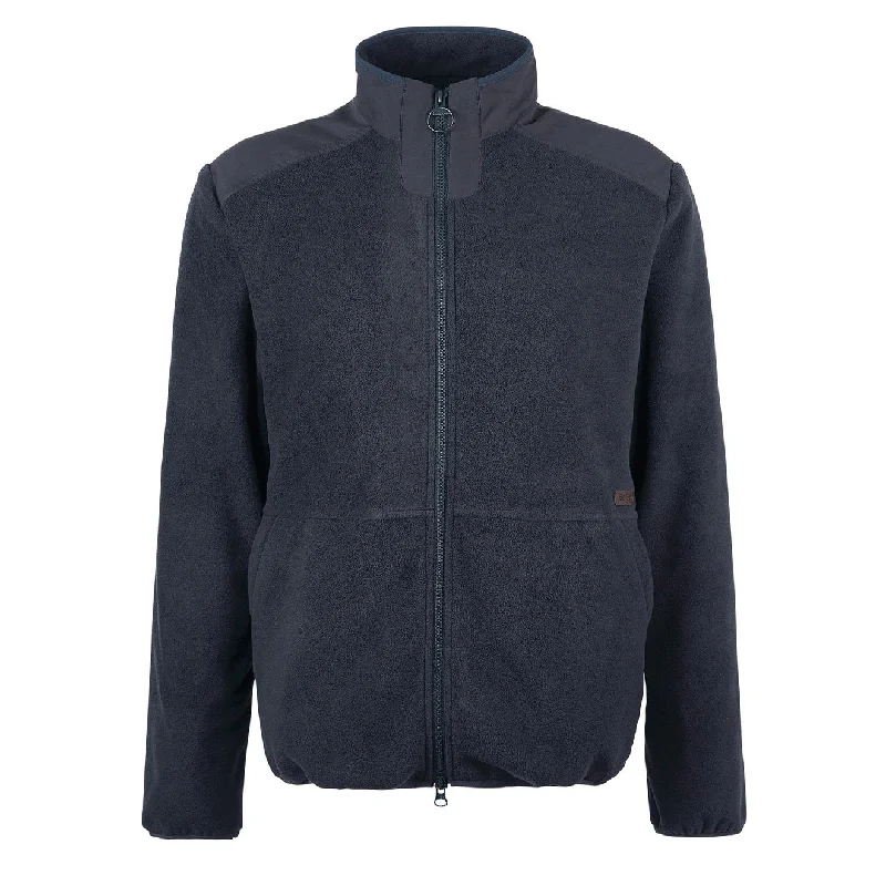 Barbour Country Fleece Jacket Navy Unique Men's Upcycled