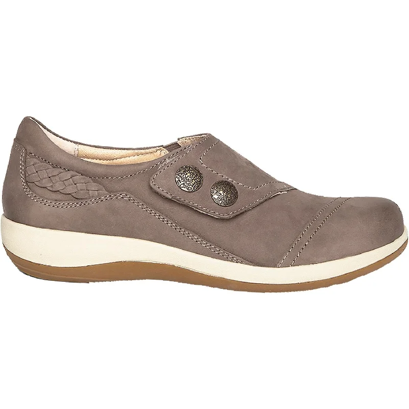 Women's Aetrex Karina Warm Grey Leather