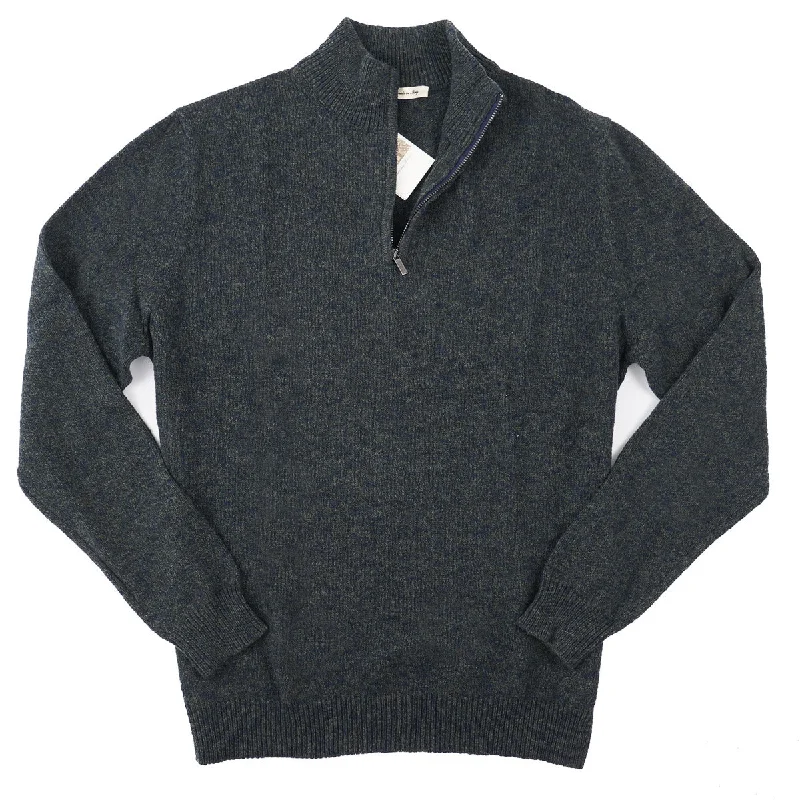 Maurizio Baldassari Half-Zip Sweater Elegant Men's Cashmere
