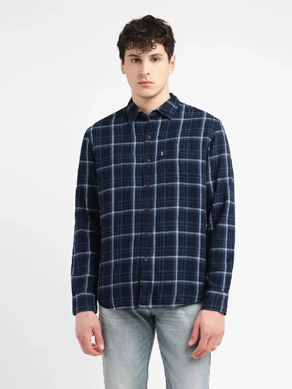 Men's Checkered Slim Fit Shirt Stylish Men's Tropical 