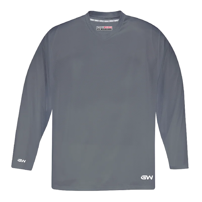 GameWear GW5500 ProLite Series Senior Hockey Practice Jersey - Grey Casual Men's Loose GameWear GW5500 ProLite Series Senior Hockey Practice Jersey - Grey Casual Men's Loose