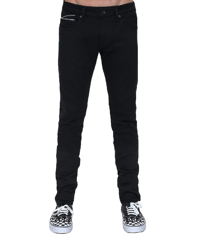 PUNK SUPER SKINNY STRETCH IN BLACK Dynamic Men's Moto