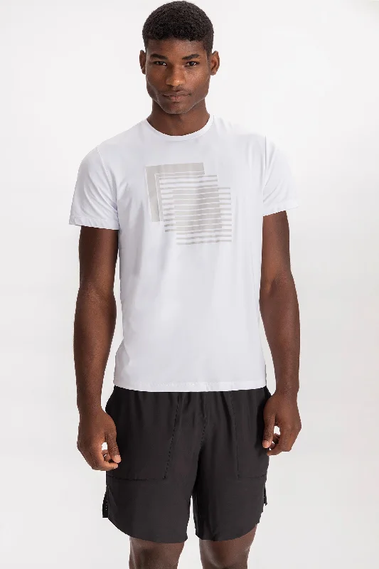 Co² Geometric T-Shirt Practical Men's Multi