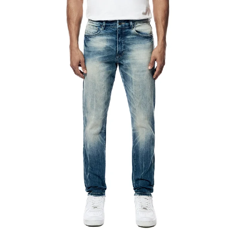 Slim Tapered Essential Premium Washed Jeans - Marion Blue Casual Men's Short