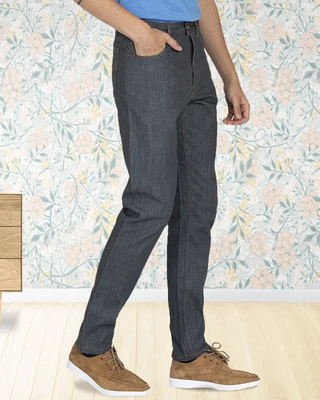 Luxire Selvedge: Grey Jeans Earthy Men's Sustainable 