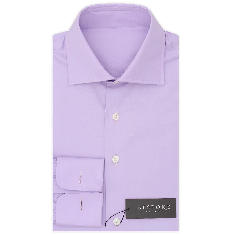 BESPOKE ATHENS Handmade Light Purple Cotton French Cuff Dress Shirt EU 38 NEW US 15 Sporty Men's Tennis BESPOKE ATHENS Handmade Light Purple Cotton French Cuff Dress Shirt EU 38 NEW US 15 Sporty Men's Tennis