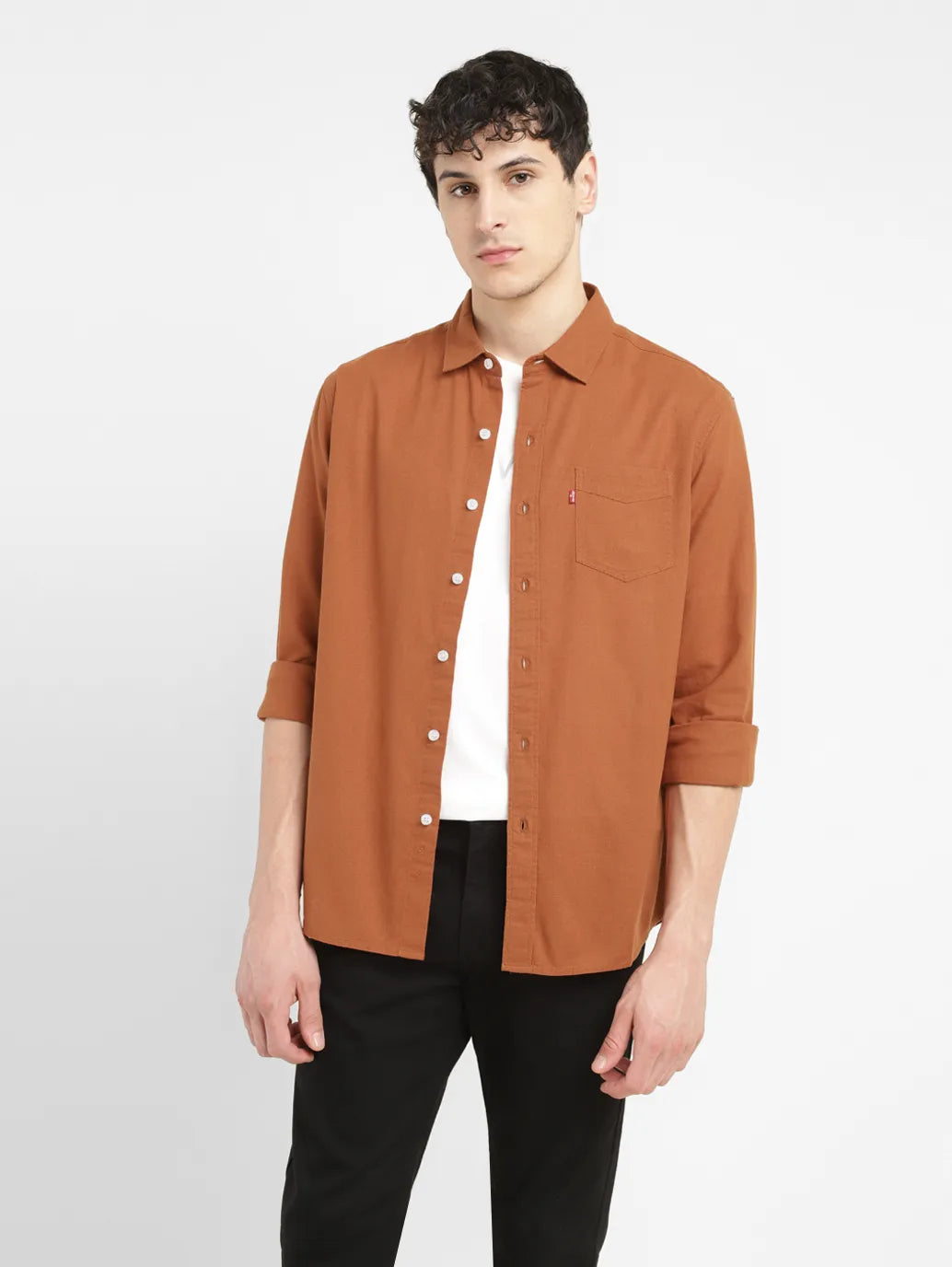Men's Solid Slim Fit Shirt Stylish Men's Tropical 
