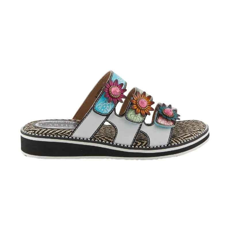 Spring Step Women's L'artiste Maryse Sandals - White Multi