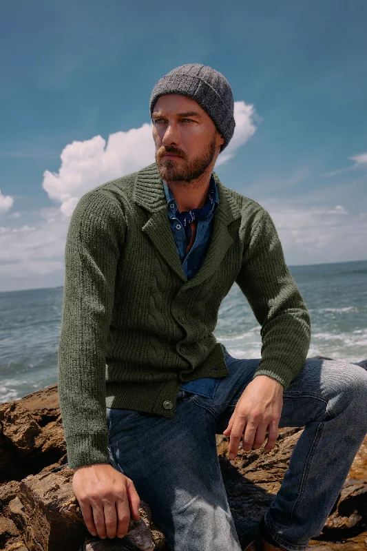 Men's Shawl Collar Cardigan Sweater Casual Button Down Cable Knitted Sweater Rugged Men's Outdoor Men's Shawl Collar Cardigan Sweater Casual Button Down Cable Knitted Sweater Rugged Men's Outdoor