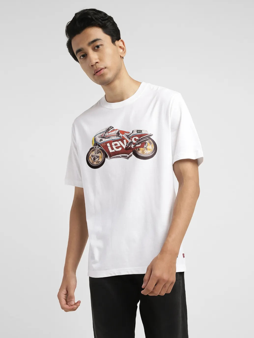 Men's Graphic Crew Neck T-shirt Dynamic Men's Moto