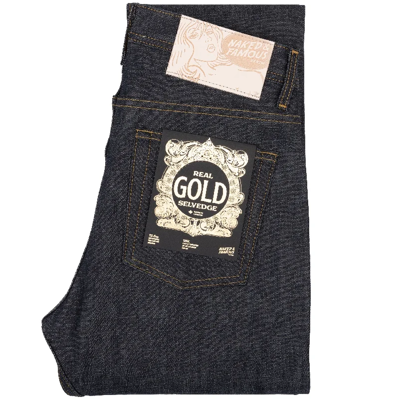 Weird Guy - Deadstock Real Gold Selvedge Elegant Men's Formal 