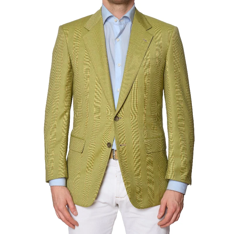 ABLA by Angelo Blasi Handmade Beige Plaid Wool Jacket EU 46 NEW US 36 38 Bold Men's Animal ABLA by Angelo Blasi Handmade Beige Plaid Wool Jacket EU 46 NEW US 36 38 Bold Men's Animal
