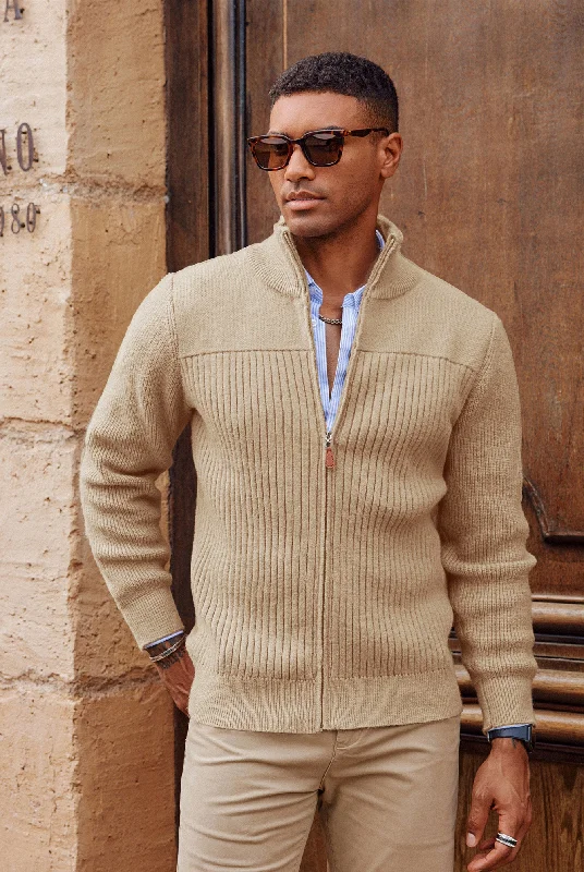 Men Stylish Stand Collar Cardigan Long Sleeve Zip-up Sweater Knitwear Hip Men's Retro Men Stylish Stand Collar Cardigan Long Sleeve Zip-up Sweater Knitwear Hip Men's Retro