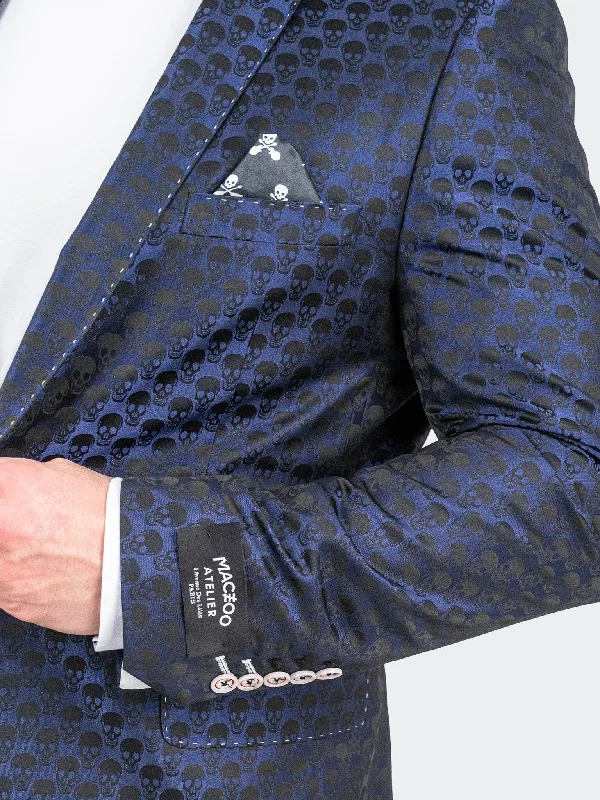 Blazer Socrate SkullBlue Luxurious Men's High