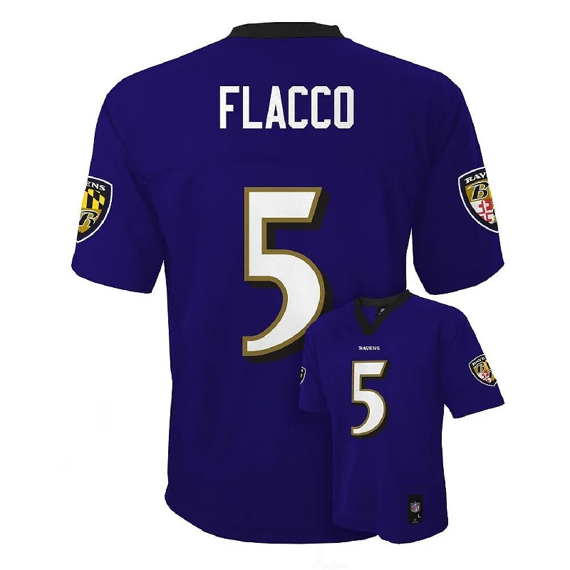 Joe Flacco #5 Baltimore Ravens NFL Youth Mid-Tier Jersey Sophisticated Men's 