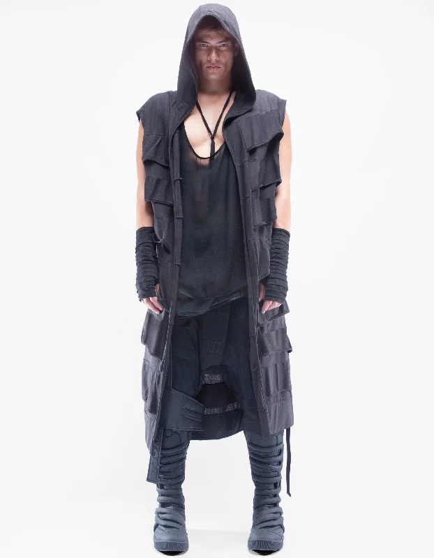CARDIGAN NO SLEEVE ABUNDANCE Bold Men's Statement