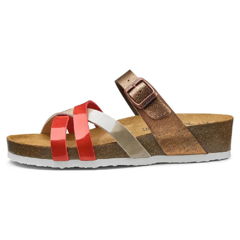 Ara Beth Coral Cork Wedge Slide Sandal (Women's)