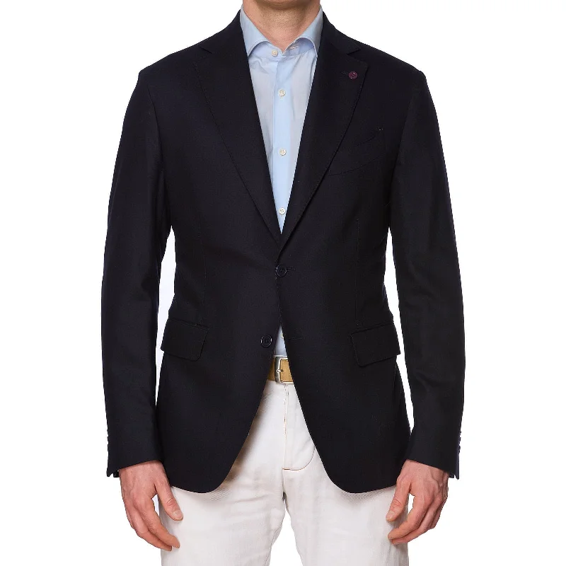 SARTORIA PARTENOPEA Navy Blue Wool-Cashmere Jacket EU 50 NEW US 40 Current Model Luxurious Men's High SARTORIA PARTENOPEA Navy Blue Wool-Cashmere Jacket EU 50 NEW US 40 Current Model Luxurious Men's High