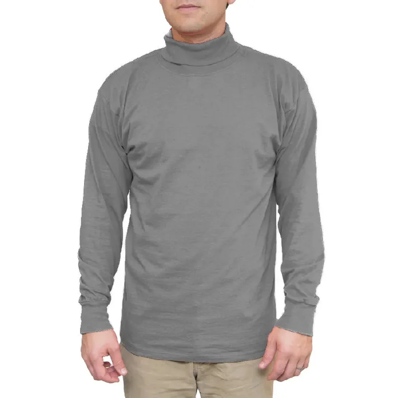 Long Sleeve Cotton Turtleneck Relaxed Men's Australian 