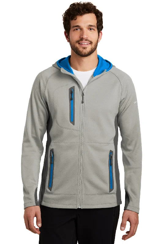 Eddie Bauer Mens Sport Pill Resistant Fleece Full Zip Hooded Jacket - Cloud Grey Dapper Men's 1920S Eddie Bauer Mens Sport Pill Resistant Fleece Full Zip Hooded Jacket - Cloud Grey Dapper Men's 1920S