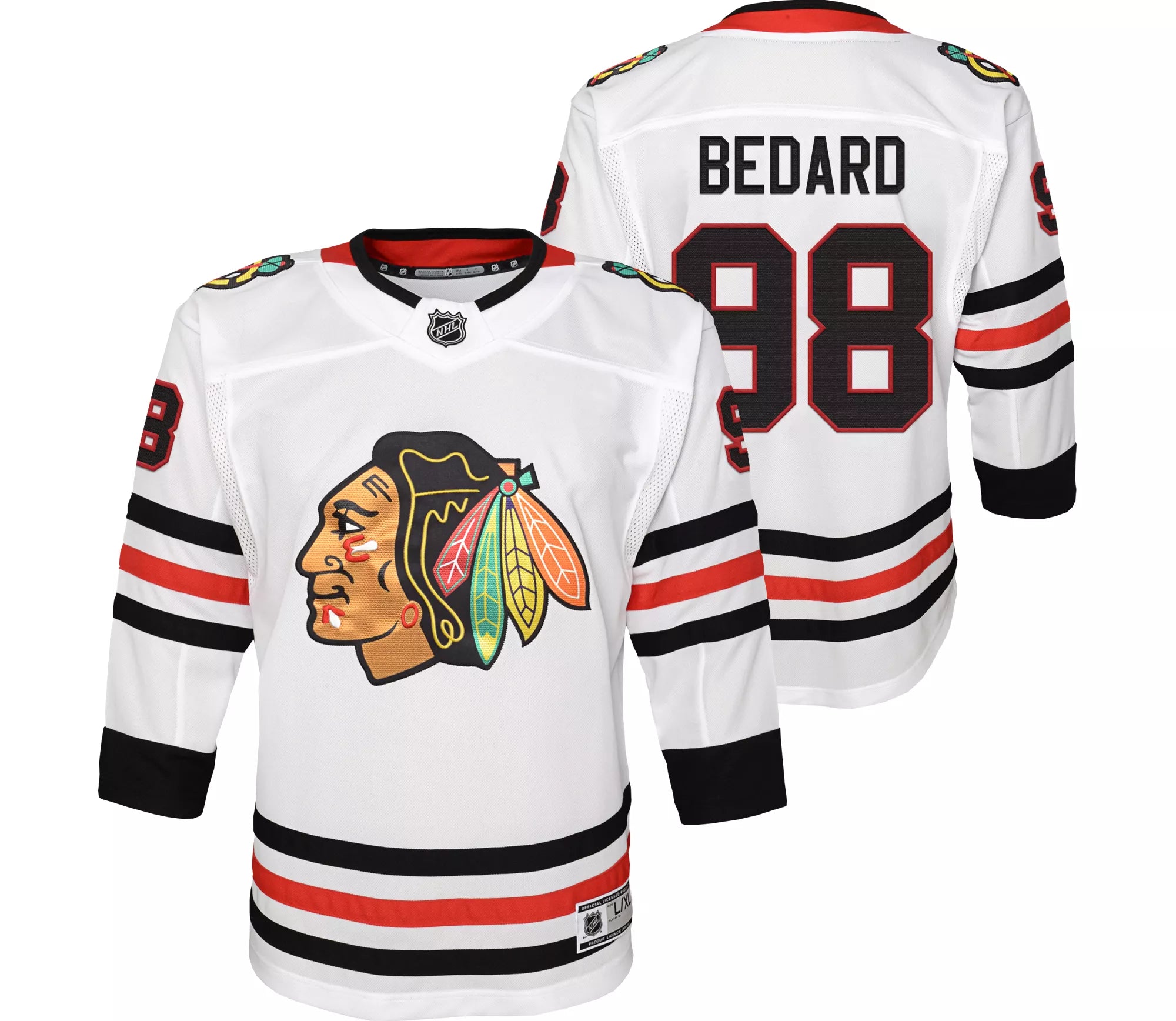 Chicago Blackhawks Youth NHL Connor Bedard #98 Premier Away Jersey Sporty Men's Tennis Chicago Blackhawks Youth NHL Connor Bedard #98 Premier Away Jersey Sporty Men's Tennis