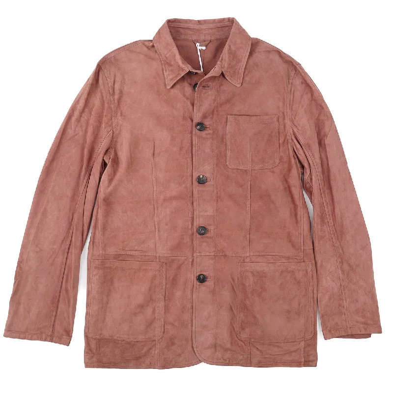 Manto Lightweight Unlined Nappa Suede Jacket Casual Men's Japanese 