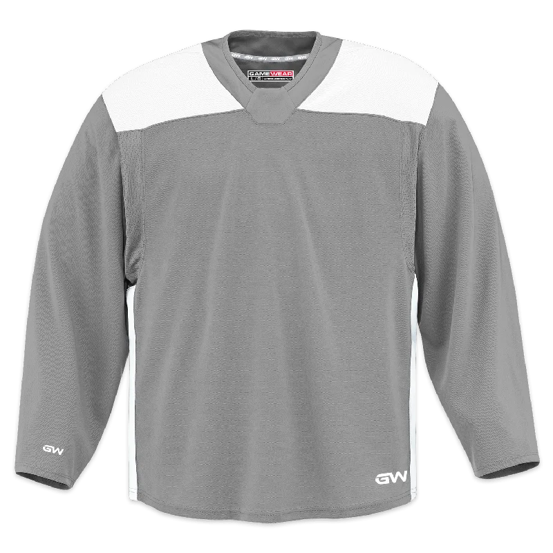 GameWear GW6500 ProLite Series Junior Hockey Practice Jersey - Grey / White Cclassic Men's Tweed GameWear GW6500 ProLite Series Junior Hockey Practice Jersey - Grey / White Cclassic Men's Tweed