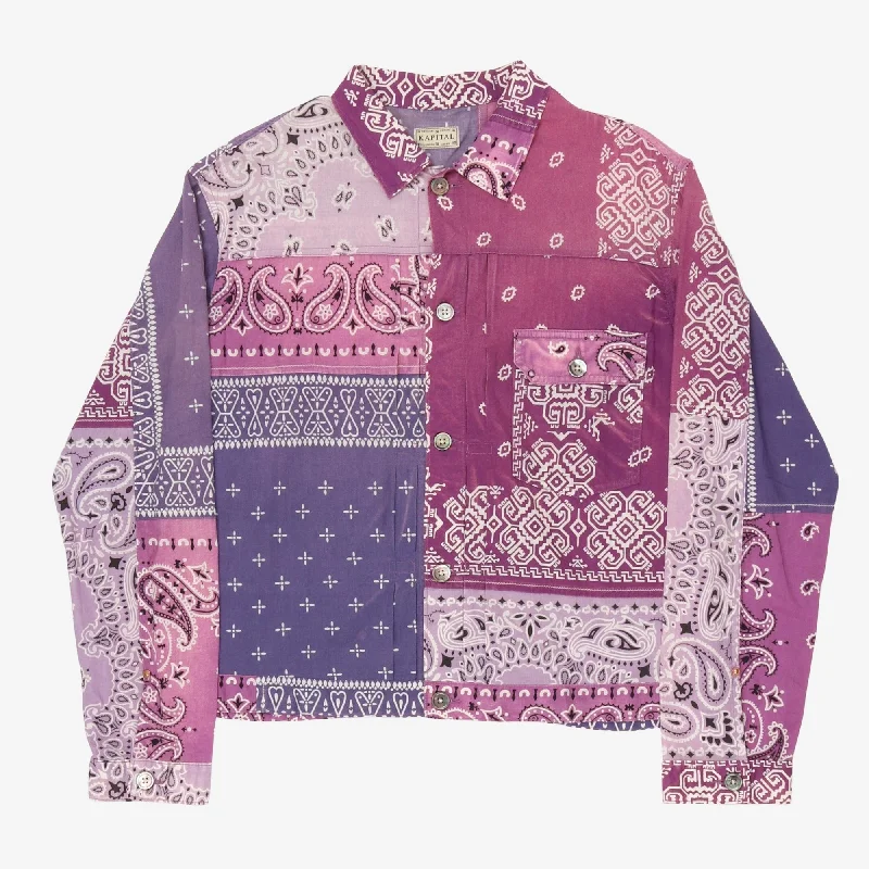 Bandana Patchwork Jacket Dynamic Men's Moto