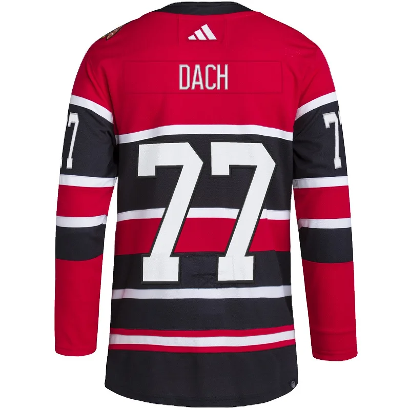 Kirby Dach Chicago Blackhawks NHL Adidas Authentic Reverse Retro Jersey Masculine Men's Kirby Dach Chicago Blackhawks NHL Adidas Authentic Reverse Retro Jersey Masculine Men's