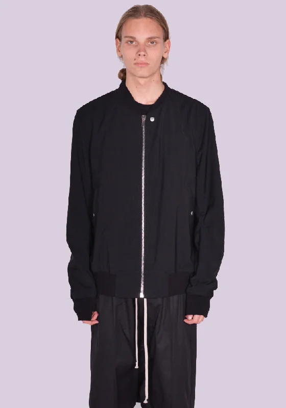 RICK OWENS MEN RU01DD3782 WL CLASSIC FLIGHT JACKET BLACK Cool Men's Skate
