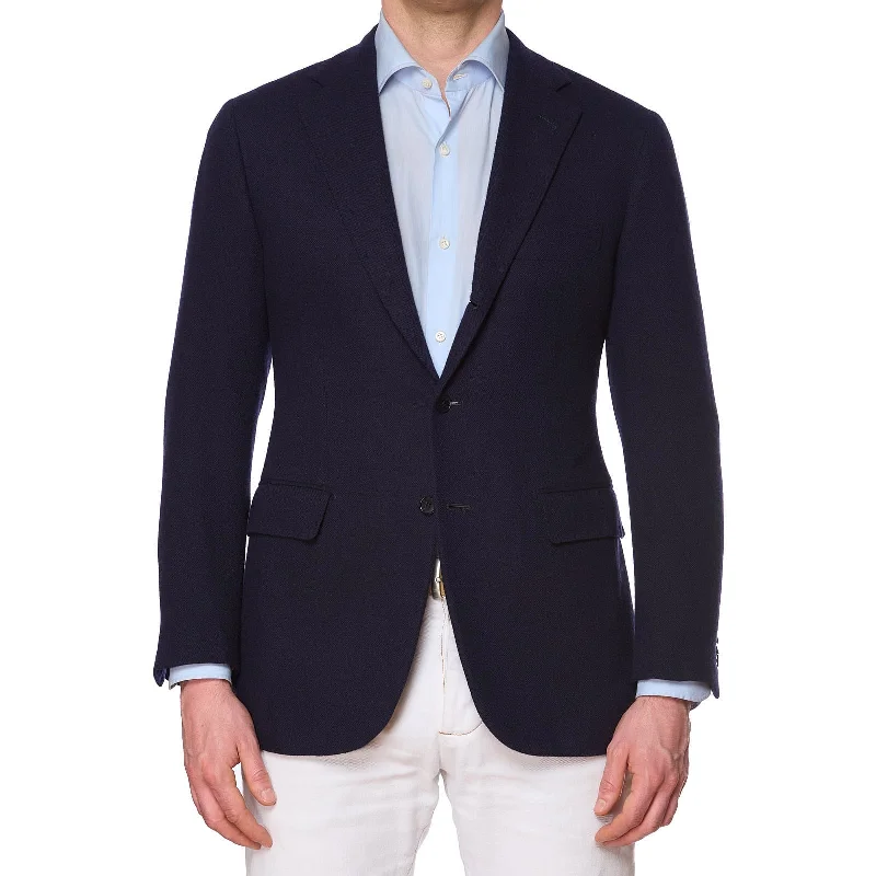 SARTORIA PARTENOPEA for VANNUCCI Blue Cashmere Jacket Blazer EU 50 NEW US 40 Earthy Men's Sustainable SARTORIA PARTENOPEA for VANNUCCI Blue Cashmere Jacket Blazer EU 50 NEW US 40 Earthy Men's Sustainable