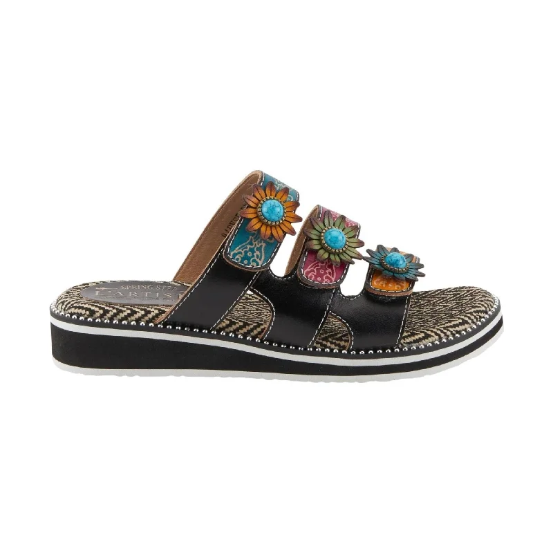 Spring Step Women's L'artiste Maryse Sandals - Black Multi