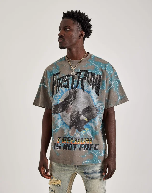 First Row Freedom Is Not Free Tee Hip Men's Urban