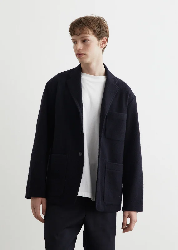 Fox J Pure Wool Flannel Jacket Artistic Men's Hand