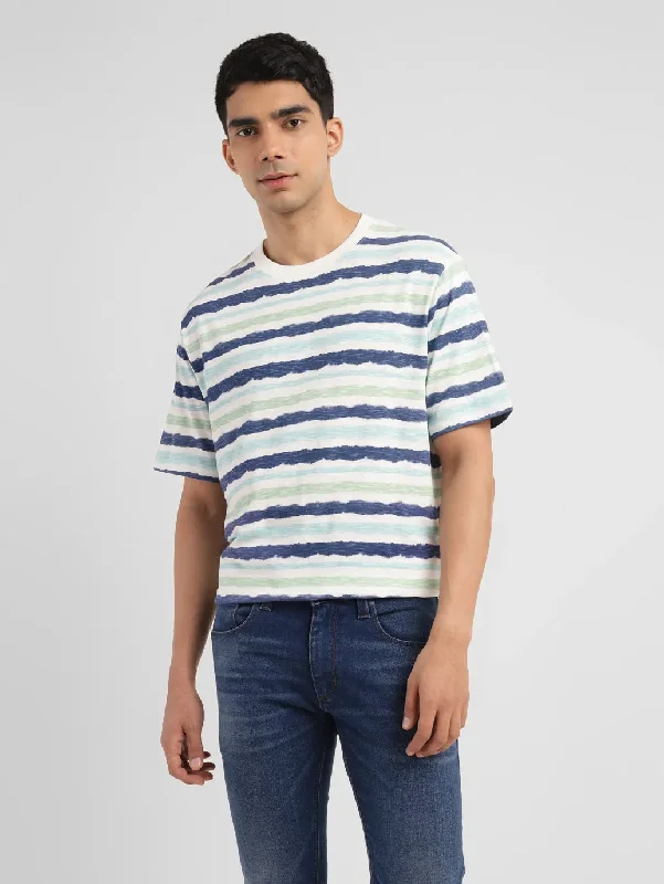 Men's Striped Slim Fit T-shirt Earthy Men's Sustainable 