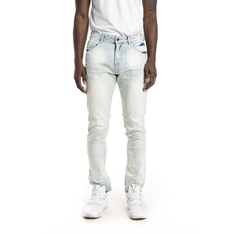 Slim Stone Washed Jeans - Norwich Blue Traditional Men's Country