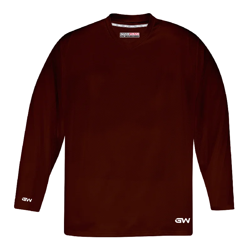GameWear GW5500 ProLite Series Senior Hockey Practice Jersey - Maroon Earthy Men's Sustainable GameWear GW5500 ProLite Series Senior Hockey Practice Jersey - Maroon Earthy Men's Sustainable