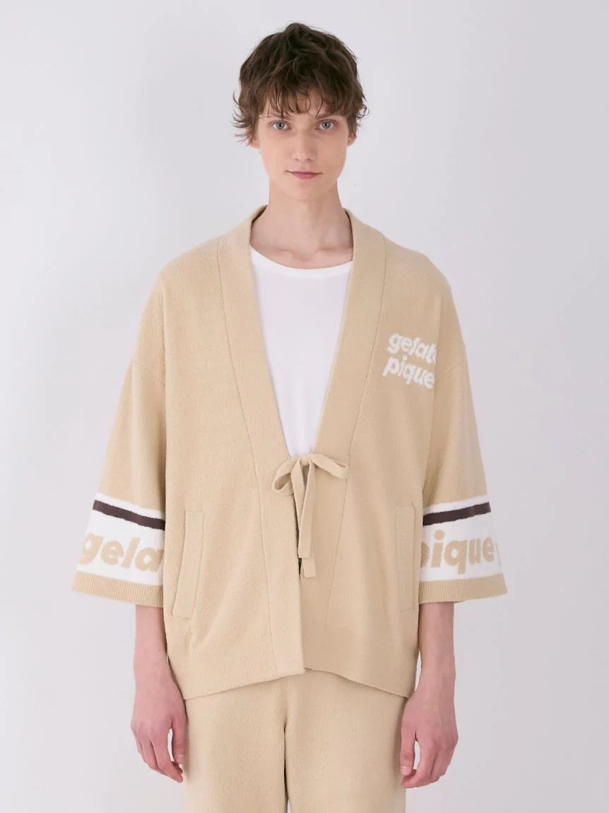 MENS Air Moco Logo Jacquard Kimono Cardigan Dapper Men's Bow