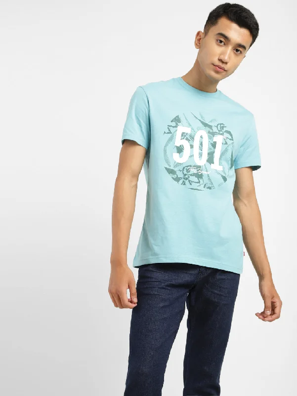 Men's Graphic Slim Fit T-shirt Sophisticated Men's French