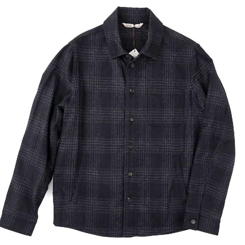 Maurizio Baldassari Wool-Cashmere Overshirt Bold Men's Animal