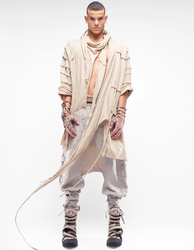 SHORT CARDIGAN RISE Earthy Men's Hemp