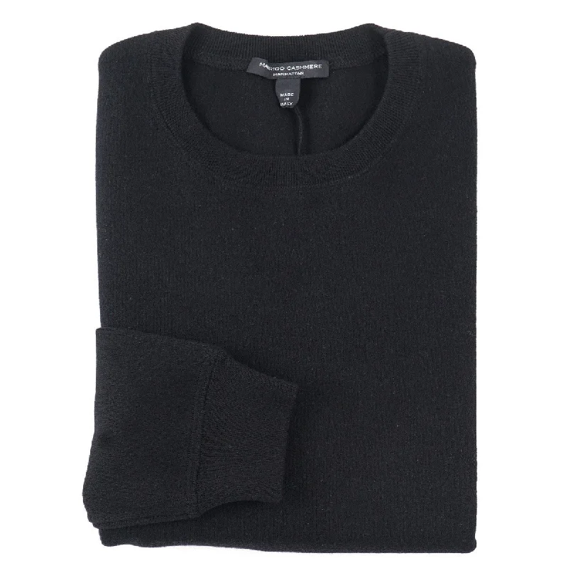 Manrico Slim-Fit Stretch Knit Cashmere Sweater Monochromatic Office Style