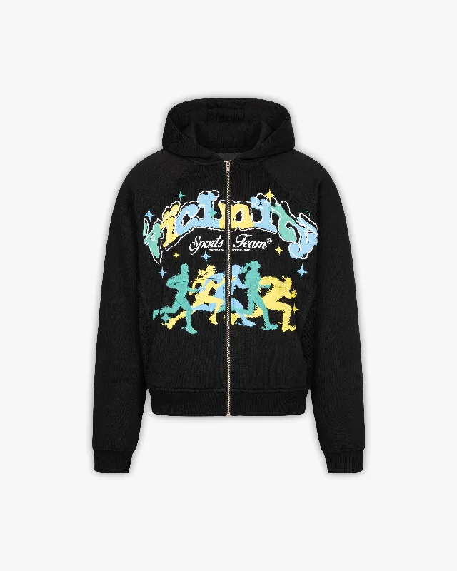 SPORTS TEAM INSIDE OUT ZIP HOODIE BLACK Athletic Men's High