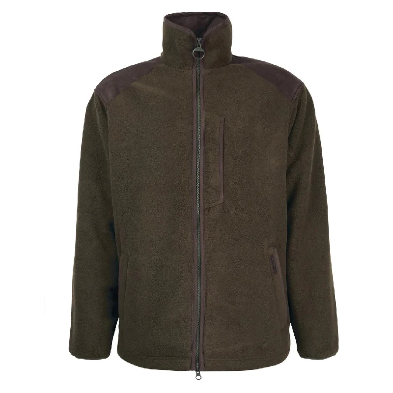 Barbour Active Fleece Jacket Olive Trendy Men's Oversized