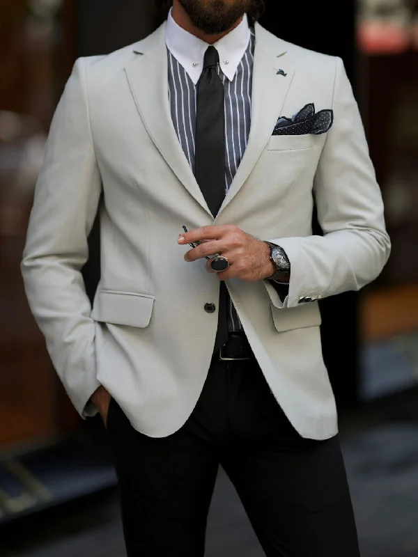 Lawson Gray Slim Fit Blazer - Versatile Smart Jacket for Any Occasion Vacation