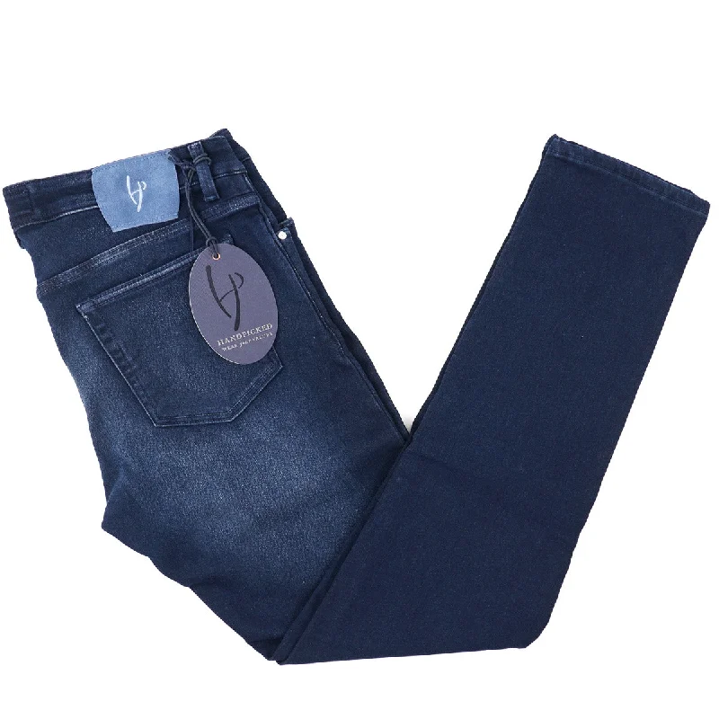 Handpicked Slim-Fit Soft Denim Jeans Stylish Men's Neon